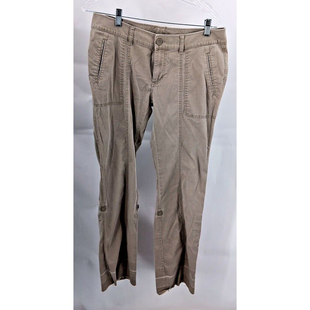 The North Face Pants Women's Size 10  Khaki Nylon Outdoor Hiking Wide Leg Cargo